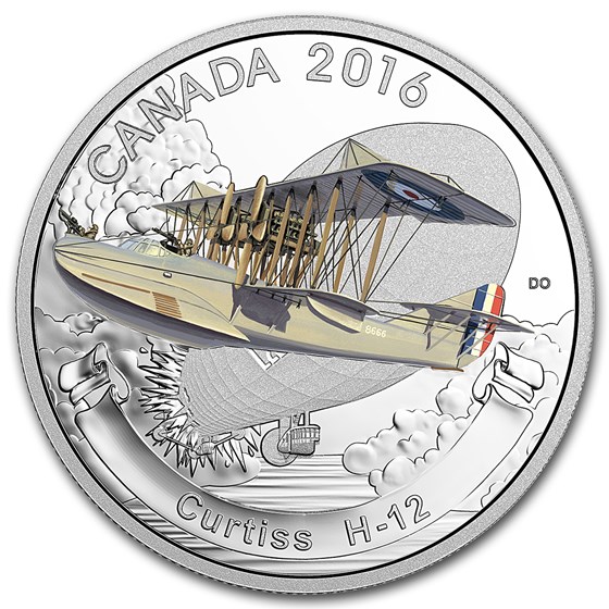 2016 Canada 1 oz Silver $20 Aircraft of WW1 Curtiss H-12 2016 Canada 1 oz Silver $20 Aircraft of WW1 Curtiss H-12